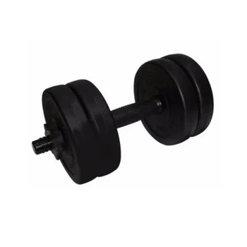Гантель наборна 5,5 кг кевларобетон пластик ABS чорна Rock pro NE-PL-G-005