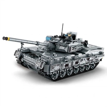 Конструктор United Imagination Military Building Blocks Гігантський танк «Леопард» з пультом ДК
