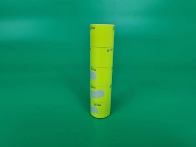 Бумажный ценник, большой, желтый, 30x40 мм, намотка 3,5 м, 5 шт, для магазина и торговли