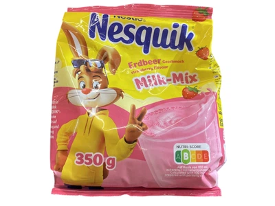 Молочний напій Nesquik Strawberry зі смаком полуниці 350 г (8445291306516)