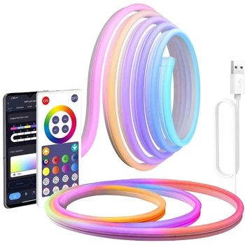 Светодиодная RGB лента Ju-12364/МК с Bluetooth-управлением и пультом ДУ, 5 м