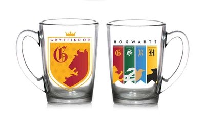 Набор стеклянных чашек Warner Bros Капучино Hogwarts House Pride 2 x 320 мл (83605562)