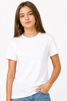 Футболка дитяча NoBrand Classic кулирна гладь біла 134 (TSH-GIRL-WHT-134)