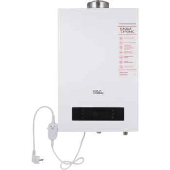 Газова колонка Aquatronic 20 кВт, 10 л/хв, турбована, біла (F05-10LW)