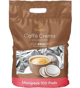 Кава в чалдах Senseo Tchibo Caffe Crema Vollmundig 100 чалда (Philips Senseo 62 мм)