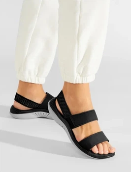 Женские босоножки Crocs LiteRide 360 Sandal W Black/Light grey w6 36-37 арт.206711-02G