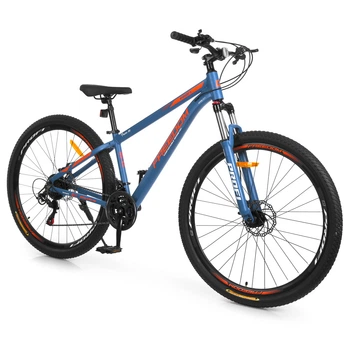 Велосипед гірський 27.5" Profi Freedom AM DD алюмінієва рама 15" на зріст 150-170 см синьо-жовтогарячий (FD-275006)
