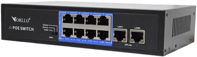 Przełącznik Orllo PoE N-SWITCH 8CH (N-SWITCH-POE-8CH-1)
