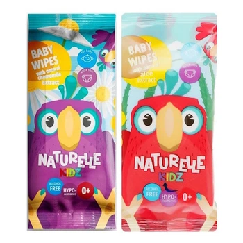 Салфетки влажные Nature Kids 10 штук алоэ-ромашка Kidis, 590267