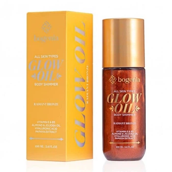 Олія-шиммер для тіла Bogenia Glow Oil Body Shimmer 100 мл BG462 № 04 Radiant Bronze