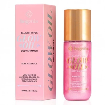 Олія-шиммер для тіла Bogenia Glow Oil Body Shimmer 100 мл BG462 № 07 Rosé Radiance