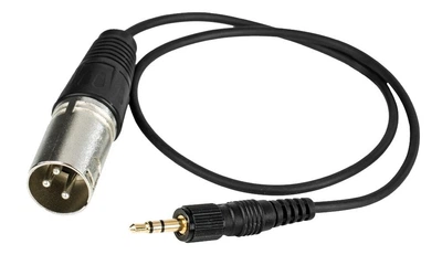 Аудиокабель CKMOVA AC-TLX с навинчиваемым 3.5 мм TRS - XLR Male 0.3 м Black (8414902346951)