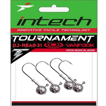 Джиг-головка Intech DJ-Head 31 №4/0 7,0 г сталь 4 шт
