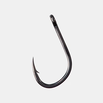 Гачок одинарный Vanfook Ringed Iseama #EU3/0 (JP14) с бородкой антикоррозийное покрытие черное