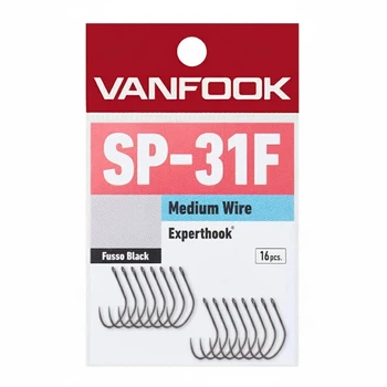 Крючок одинарный Vanfook SP-31F Fusso Black 16 шт #7 PTFE