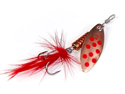 Обертающая блесна Lucky John SPIN X LONG 4,0 г CR для ловли в стоячих водоемах