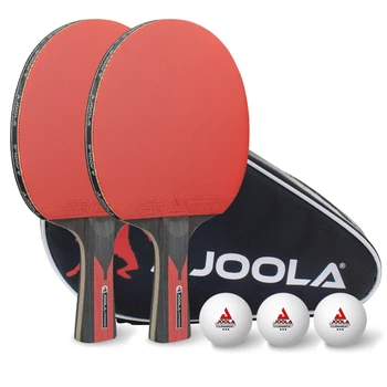 Набор для настольного тенниса Joola TT-SET DUO Carbon 2 ракетки 5+2 Ergo Grip черный