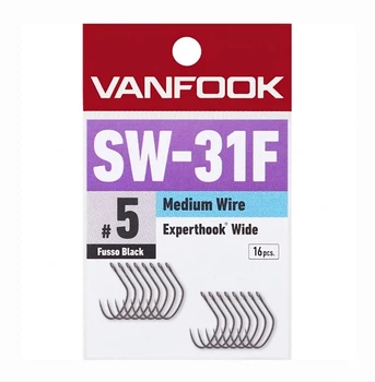 Гачок Vanfook SW-31F Spoon Experthook Wide Gape средний провод #5 16 шт