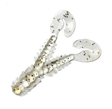 Приманка м'яка Bait Breath Bug Flap 2,4" Clear/Black/Gold Flake 8 шт (набір 8 шт)
