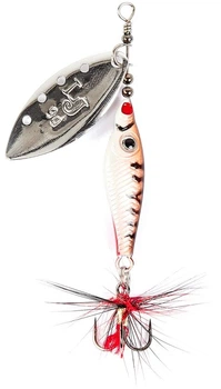 Блесна вращающаяся Lucky John Trian Blade Long 9 г латунь цвет 007