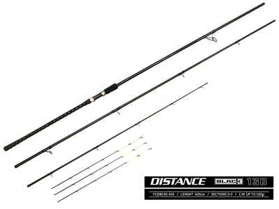 Фідерне вудлище Feeder Concept Distance BLACK 130 4.20 м углеволокно HMC 323 г чорне