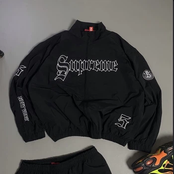 Ветровка Supreme New York Track Jacket Nylon drill y2k sk8 Black L