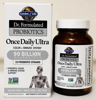 Пробіотик Garden of Life Dr. Formulated Probiotics Once Daily Ultra 90 Billion CFU для підтримки травлення та імунітету, 30 капсул, США