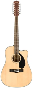 Электроакустическая гитара Fender CD-60SCE Dreadnought 12-string WN Natural