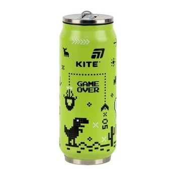 Термочашка Kite Game over, с трубочкой, 500 мл (K25-1264-1)
