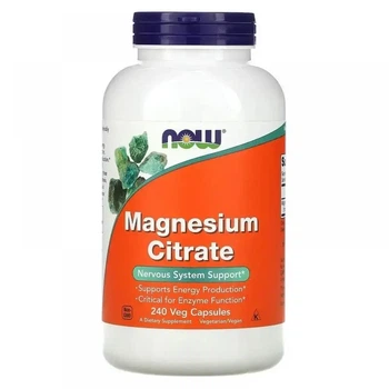 Цитрат магнію Now Foods Magnesium Citrate 240 капсул