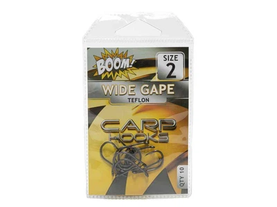 Гачок для мирної риби BOOM Wide Gape №6 (10 шт/уп) (Black Nickel)
