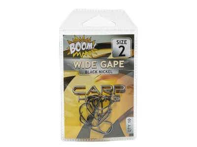 Гачок для мирної риби BOOM Wide Gape №2 (10 шт/уп) (Black Nickel)