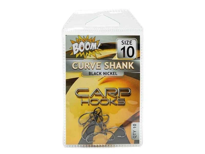 Гачок для мирної риби BOOM Curve Shank №10 (10 шт/уп) (Black Nickel)
