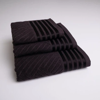 Набор махровых полотенец SOFT 3шт GM Textile 40х70см, 50х90см, 70х140см 500г/м2 (Шоколадный)