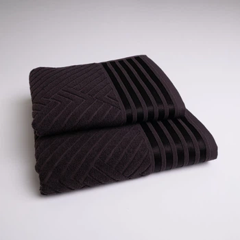 Комплект махровых полотенец SOFT 2шт GM Textile 50х90см, 70х140см 500г/м2 (Шоколадный)