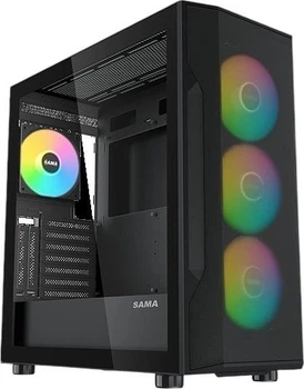Корпус Sama S40 Black (S40-BKAPA4X1-GL)