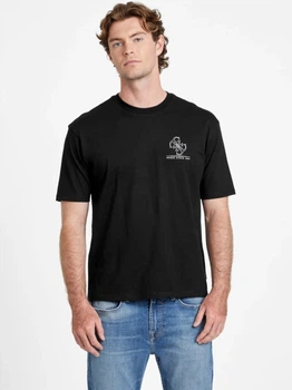 Футболка хлопковая мужская Guess 743433552 XL Черная (1160307540)