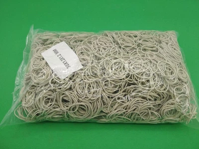 Банковские резинки, Plast, №30, белые, 1,2 мм, диаметр 30 мм, 1 кг, для фиксации денег и кассовой работы