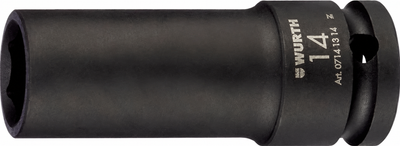 Головка торцевая ударная, удлиненная Wurth 1/2IN-HEX-LONG-WS14 (071413130)