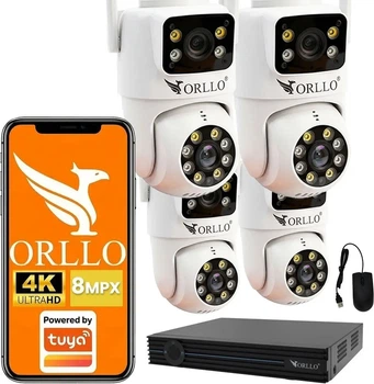 Zestaw kamer IP ORLLO TZ19 DUAL WiFi 4K AI N-NVR1 4 szt. (4X-TZ19-N-NVR)