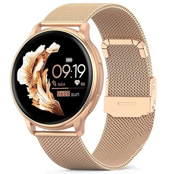 Смарт-часы Smart Melisia Gold 44 мм сталь золотистый сенсорный дисплей 240x240