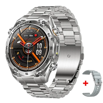 Розумний годинник Smart Flash 53x15 мм Сталь Сріблястий 1.53" Сенсорний дисплей
