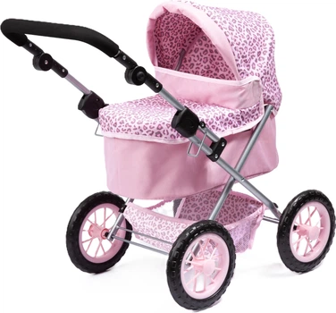 Wózek dla lalek Bayer Trendy Lampart Różowy 13002AA (4003336130027)