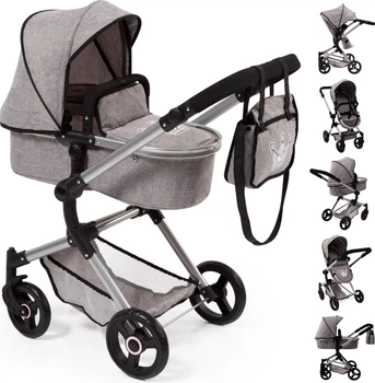 Коляска для ляльки Bayer Design Combi Neo Vario 18410AA Сіра (4003336184105)