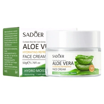 Увлажняющий крем для лица с экстрактом алоэ вера Sadoer Aloe Vera Hydrating Refreshing Face Cream, 50 мл