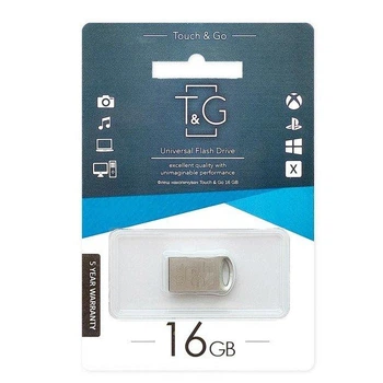 USB флеш-накопичувач T&G 16gb Metal 105 Сталевий