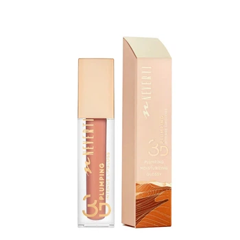 Блиск для губ зволожуючий 3D Plumping Intense Lipgloss Neverti NP800 №003 Жувальна гумка Персиковий, 4 мл