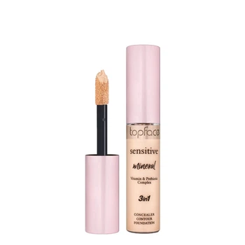 Консилер Sensitive Mineral 3 in 1 Concealer TopFace PT471 №02 Рожевий беж, 12 мл