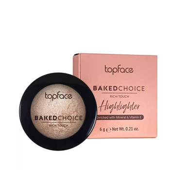 Хайлайтер для обличчя запечений Baked Choice Rich Touch Baked Highlighter TopFace PT702 №104 Бежевий, 6 г