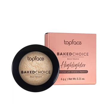 Хайлайтер для обличчя запечений Baked Choice Rich Touch Baked Highlighter TopFace PT702 №102 Золотистий, 6 г